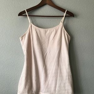 Sexy Stretch Cami pink perforated adjustable XS